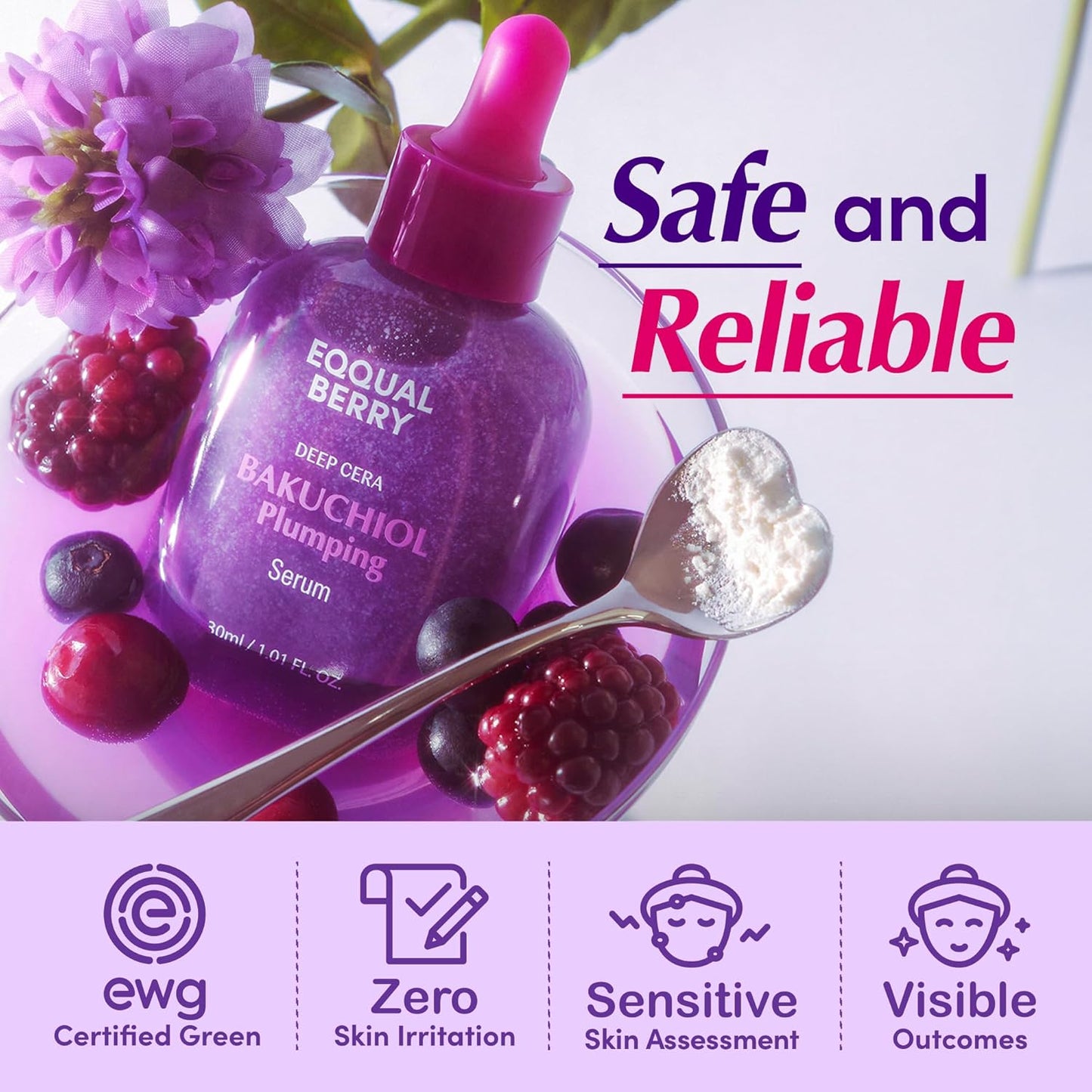 EQQUALBERRY BAKUCHIOL Plumping Serum