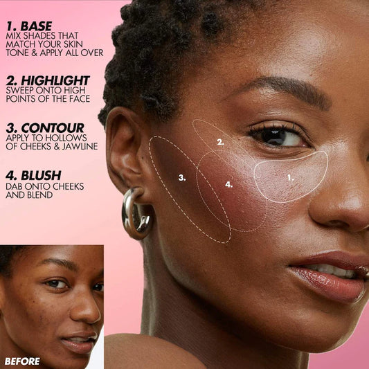 HD Skin Face Essentials Long-Lasting Full Face Cream Palette