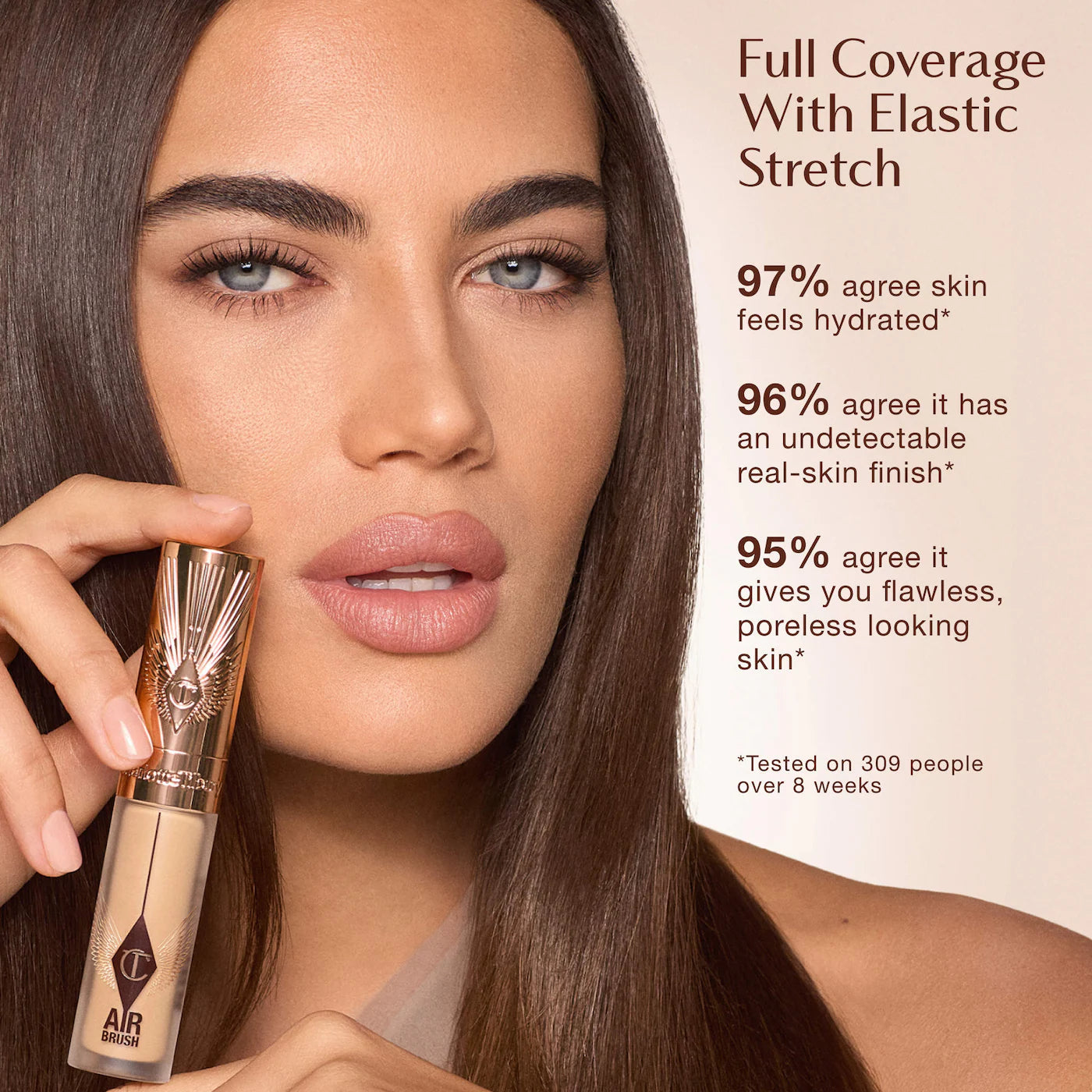 Airbrush Flawless Crease-Proof Long-Wear Blur Concealer with Hyaluronic Acid