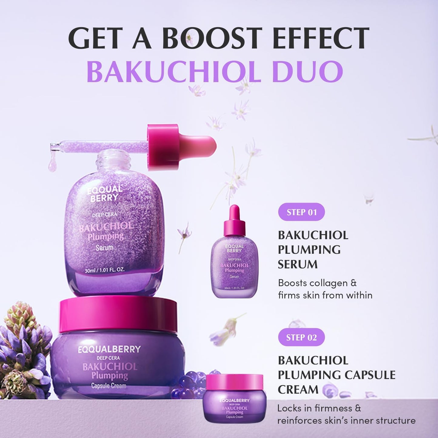 EQQUALBERRY BAKUCHIOL Plumping Serum