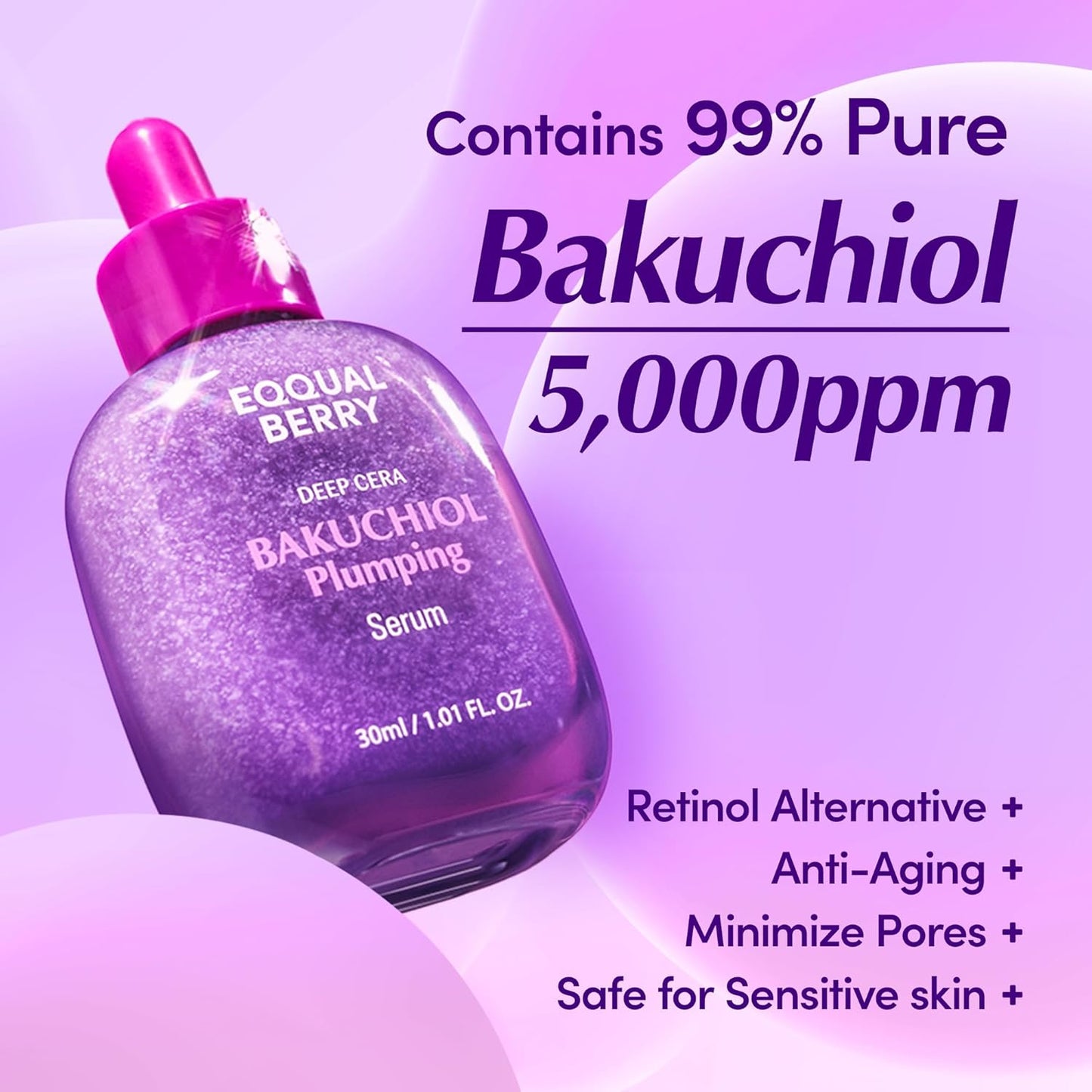 EQQUALBERRY BAKUCHIOL Plumping Serum