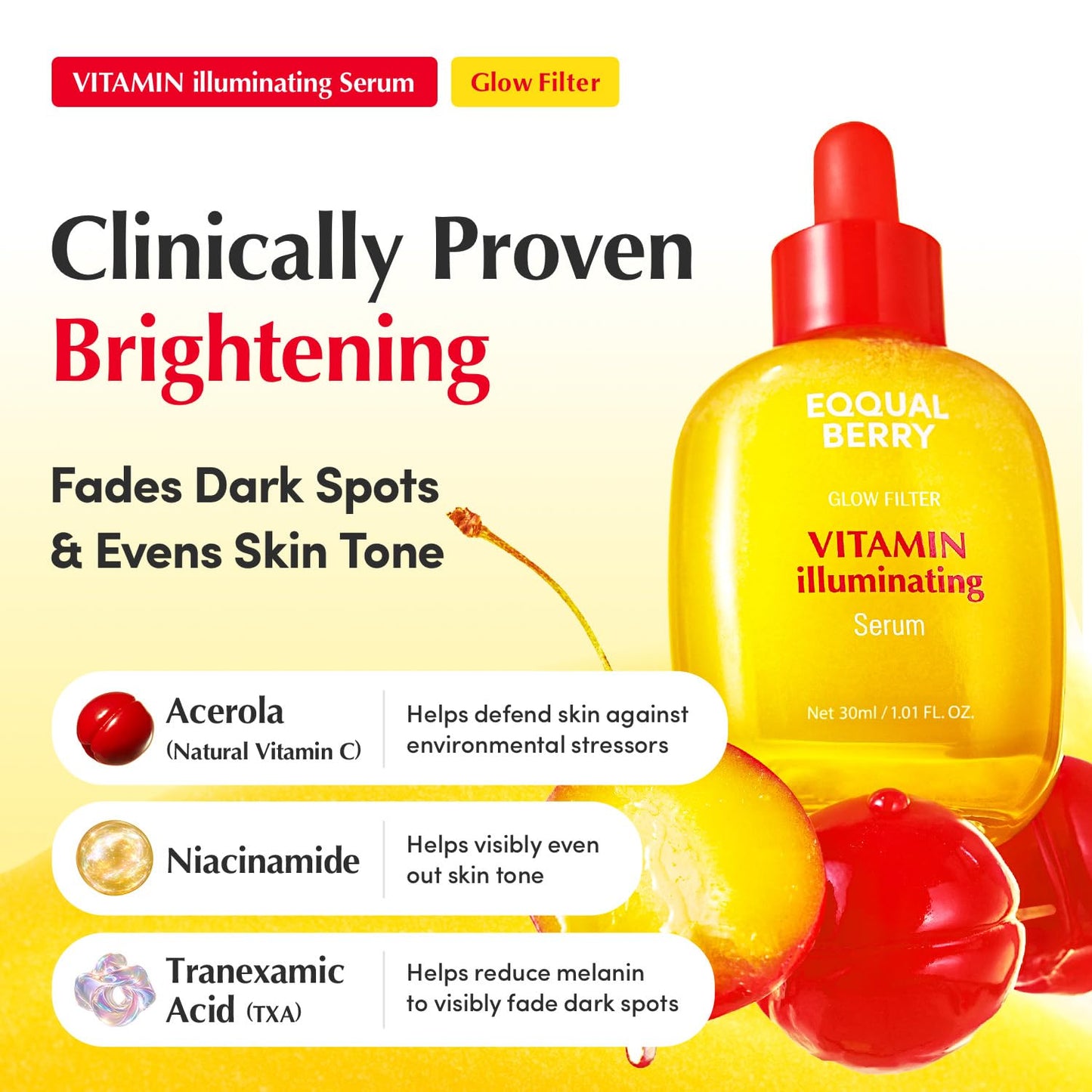 EQQUALBERRY VITAMIN illuminating Serum