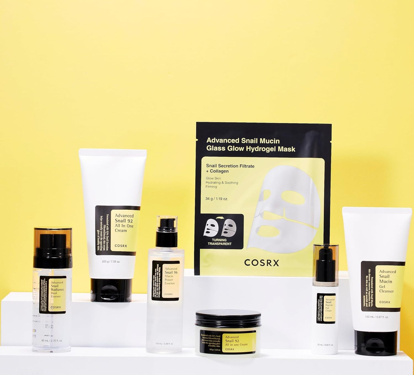 Advanced Snail Mucin Glass Glow Hydrogel Mask