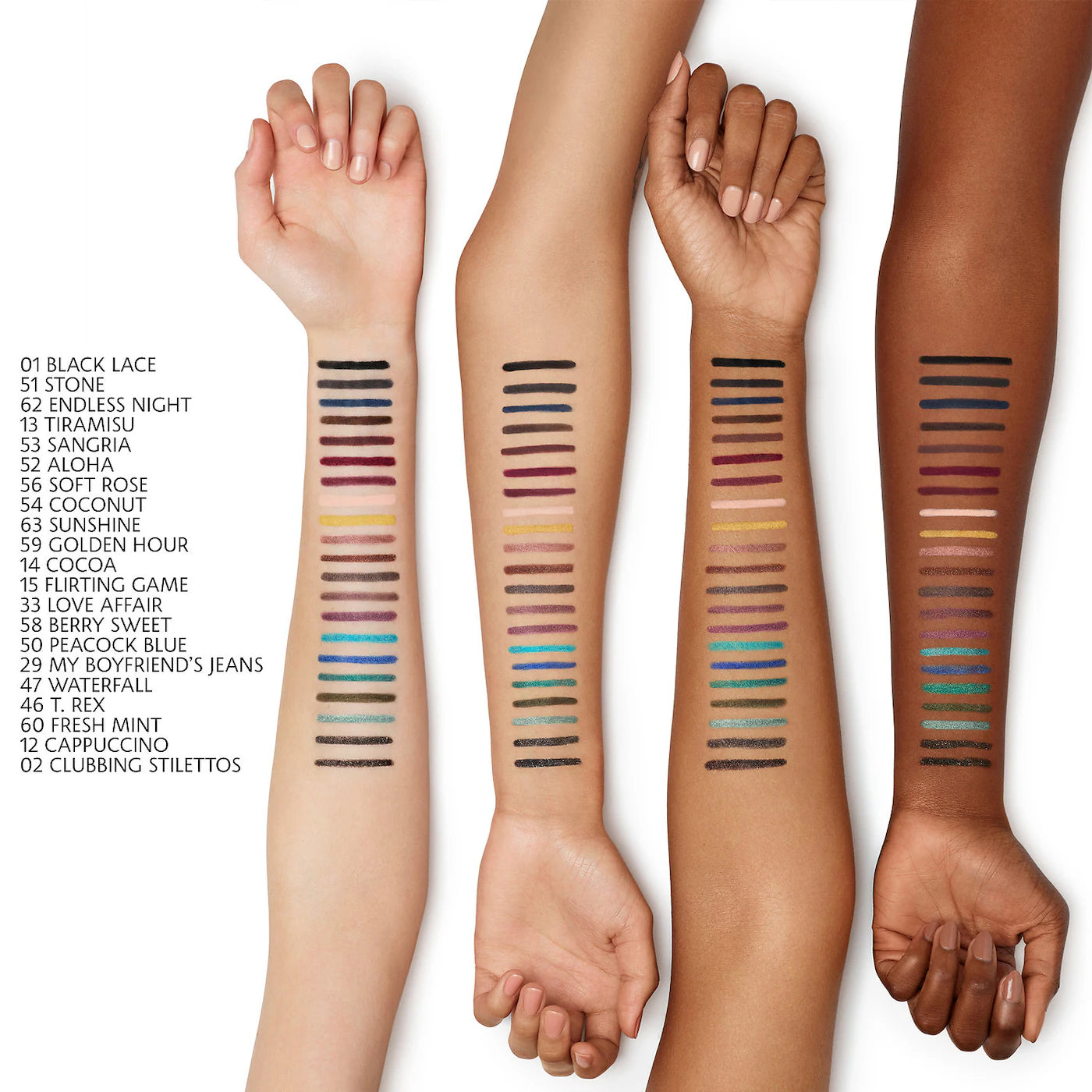 12 Hour Colorful Contour Pencil Eyeliner