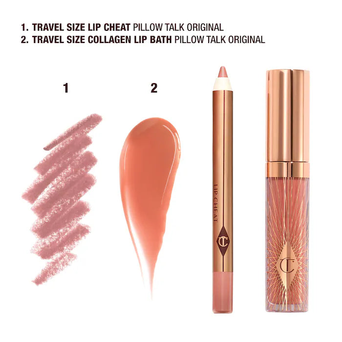 Mini Pillow Talk Glossy Lip Duos"