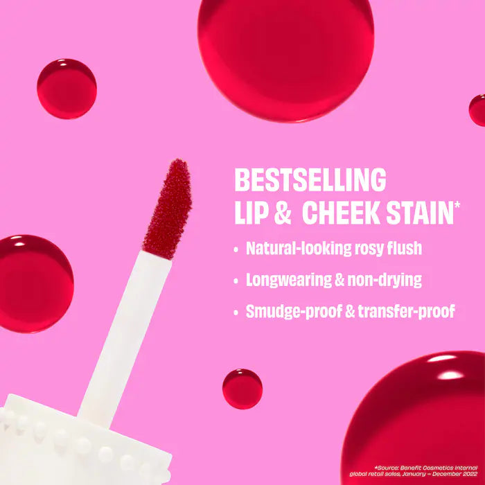 Benetint Bliss Liquid Lip + Cheek Blush Stain Duo Makeup Gift Set